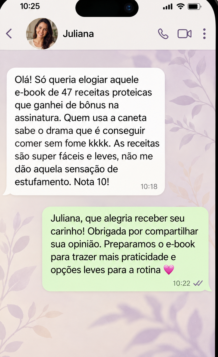Exemplo ilustrativo 4 — conversa simulada sobre a rotina com a Pepidiva