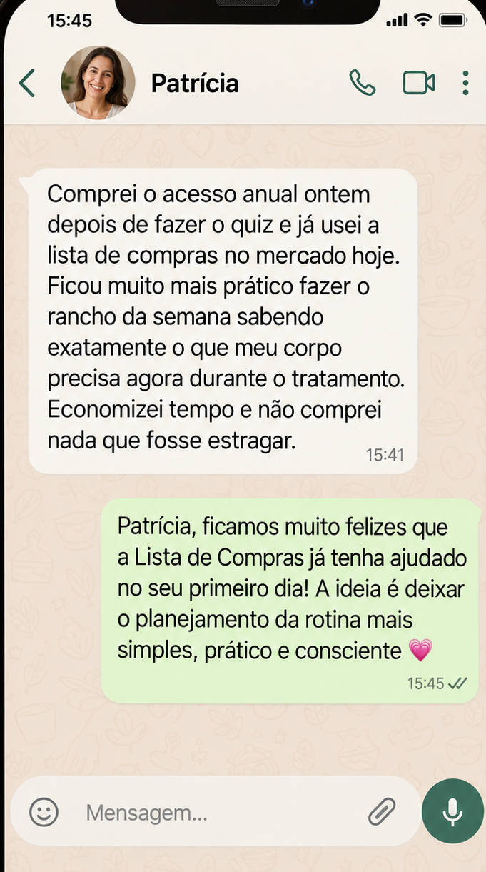 Exemplo ilustrativo 5 — conversa simulada sobre a rotina com a Pepidiva